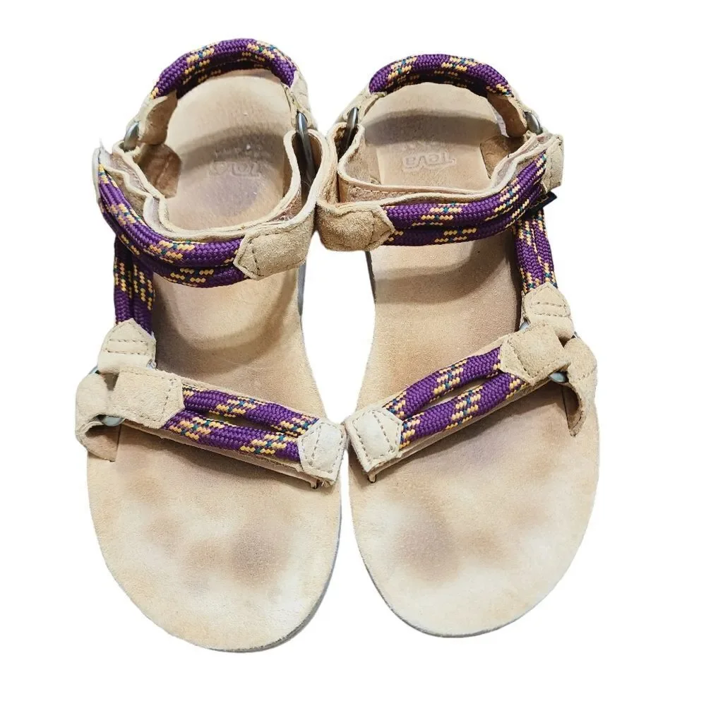 Teva Universal Rope Sandals tan & purple 8
